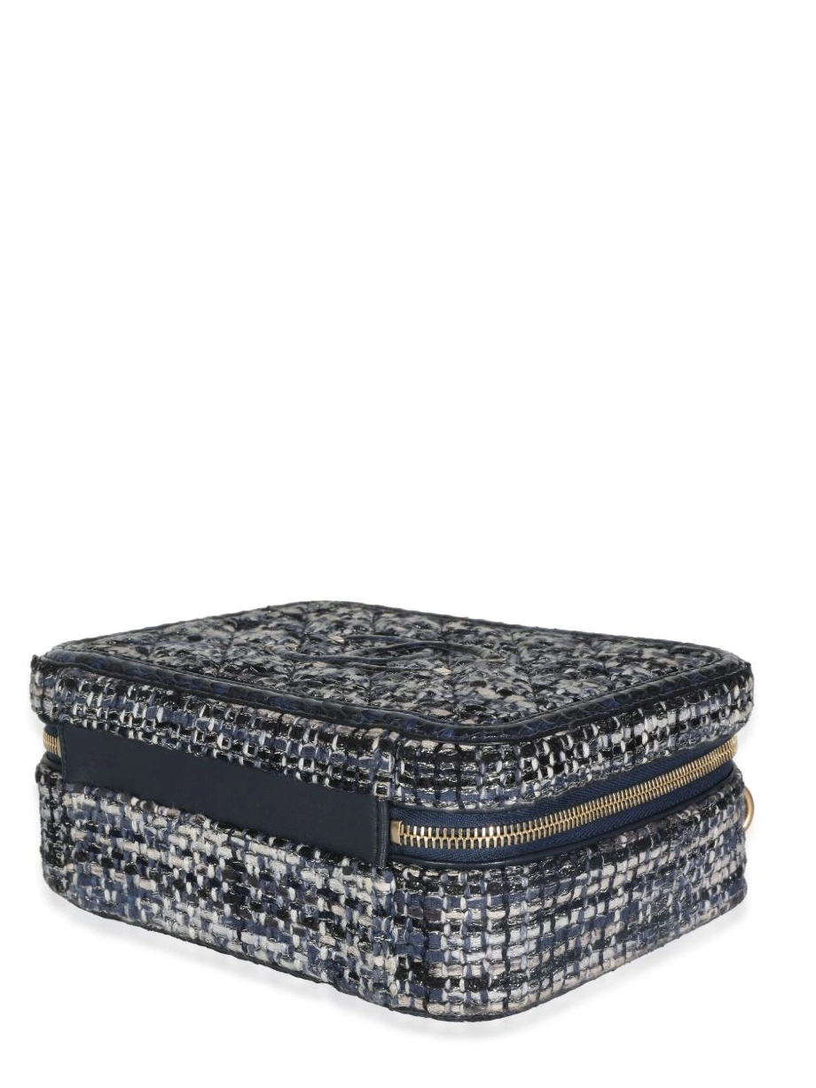 Cheap HOT SALE CHANEL Vanity CC Women 2018 tweed case 0426